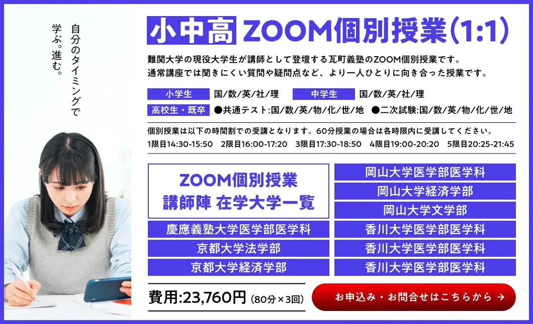 ZOOM個別授業